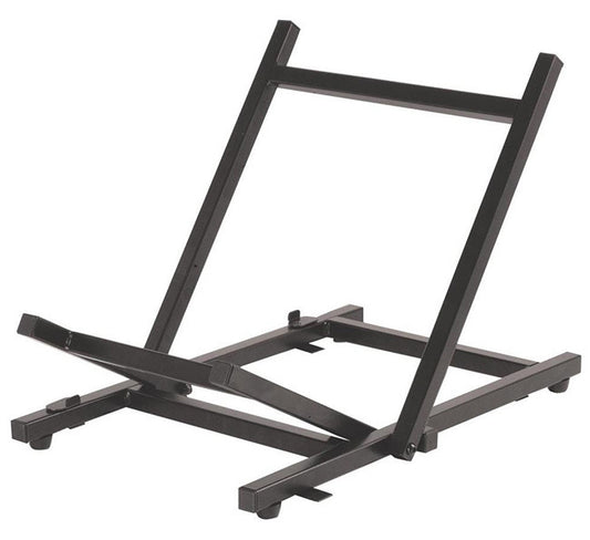 On Stage OSRS4000 Folding Tiltback Amp Stand for Small Amps, Black Powder Coat Finish