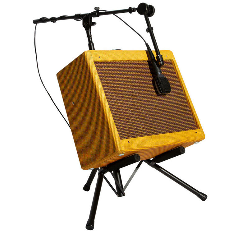 On Stage RS7501 Tiltback Tripod Amplifier Stand with Boom Mic Arm — view 2