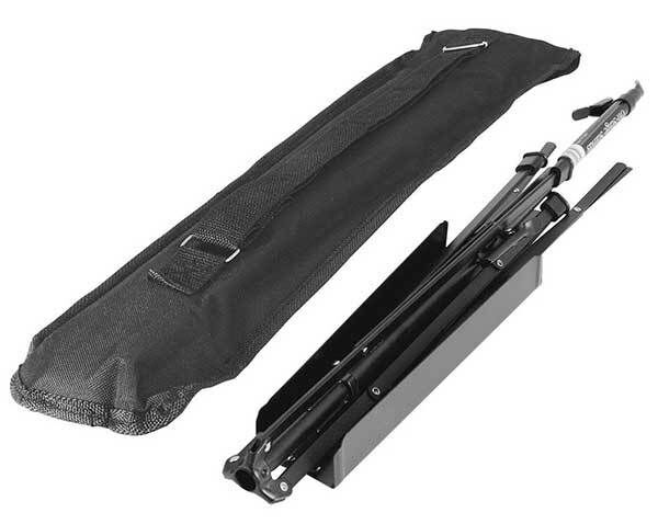 On Stage SM7022BB Sheet Music Stand with Detachable Bookplate and Carry Bag in Black — view 2