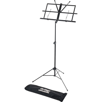 On Stage SM7133BB Sheet Music Stand with Adjustable Bookplate and Carrying Bag