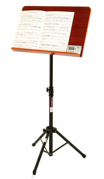 On Stage SM7312W Pro Orchestral Sheet Music Stand with Rosewood Bookplate