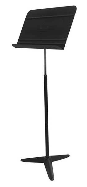 On Stage SM7711B Orchestral Sheet Music Stand with Solid Bookplate and 3-Point Base, Adjustable Height, Lightweight Aluminium, 3lb Capacity — view 2