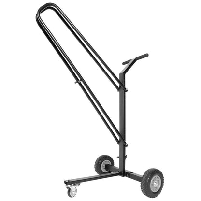 On Stage SMC5000 Music Stand Cart for 8-10 Stands, 80 lbs Capacity, Black, Compact Design with Non-Slip Wheels