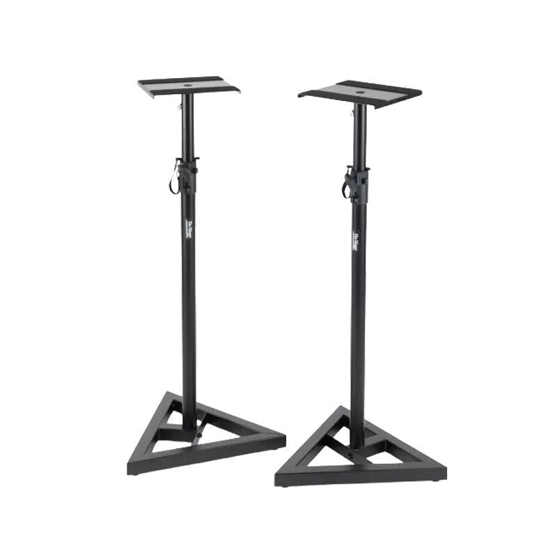 On Stage SMS6000P Studio Monitor Stands - Adjustable Height, Black, Steel, 1 Pair, 36.5" - 54", 90 lbs Weight Capacity