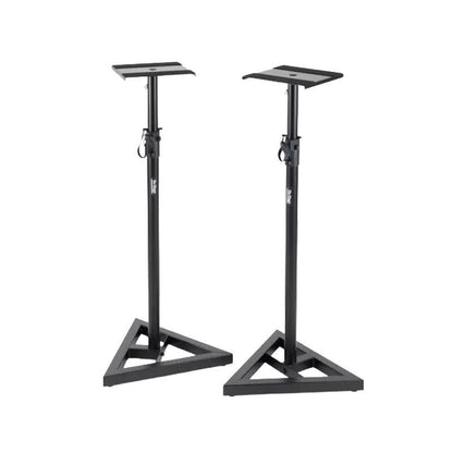 On Stage SMS6000P Studio Monitor Stands - Adjustable Height, Black, Steel, 1 Pair, 36.5" - 54", 90 lbs Weight Capacity