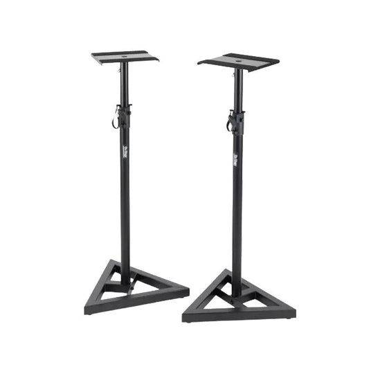 On Stage SMS6000P Studio Monitor Stands - Adjustable Height, Black, Steel, 1 Pair, 36.5" - 54", 90 lbs Weight Capacity