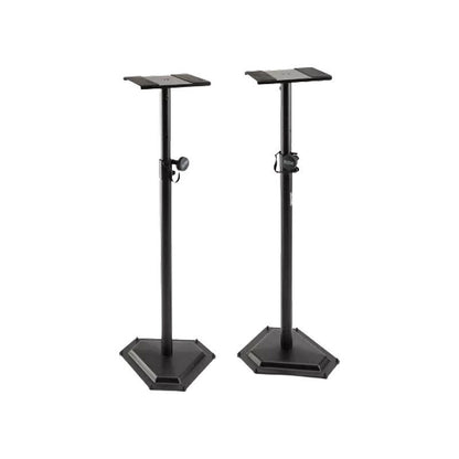 On Stage SMS6600P Hex Base Studio Monitor Stands - Adjustable Height (1 Pair)