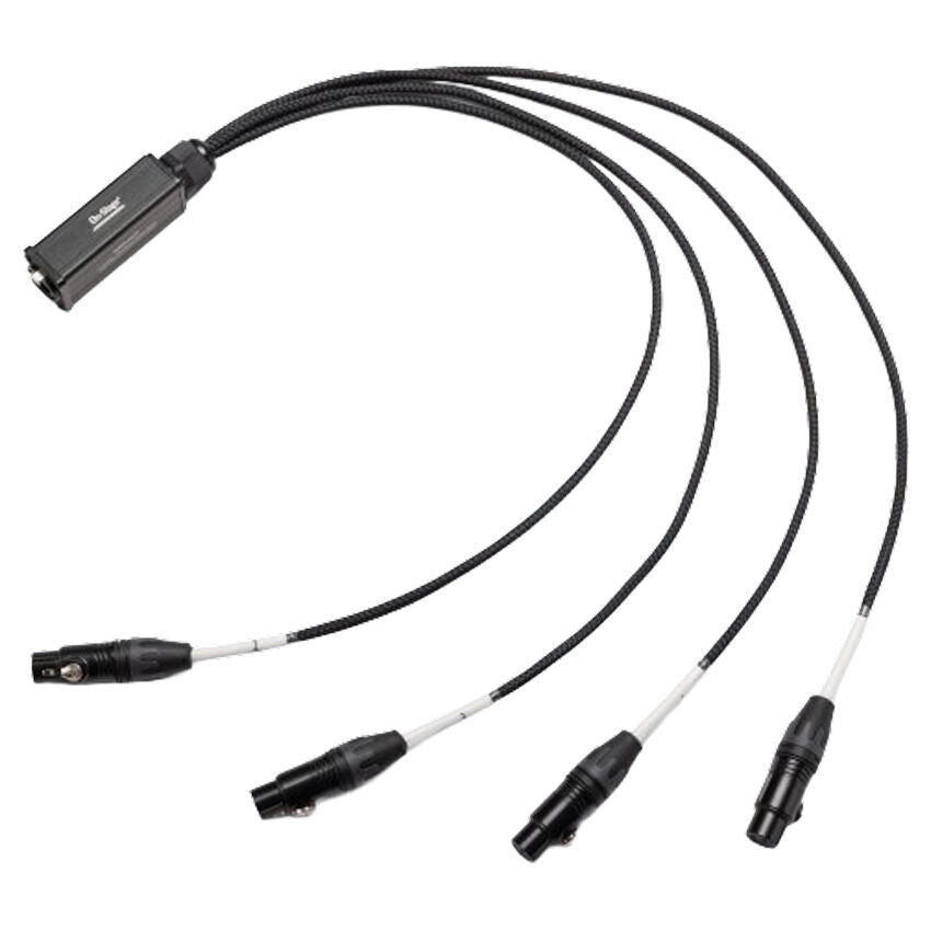 On Stage 4-Channel Signal Snake Cable (4 x XLR Female - RJ45) for Balanced Audio and Digital Protocols