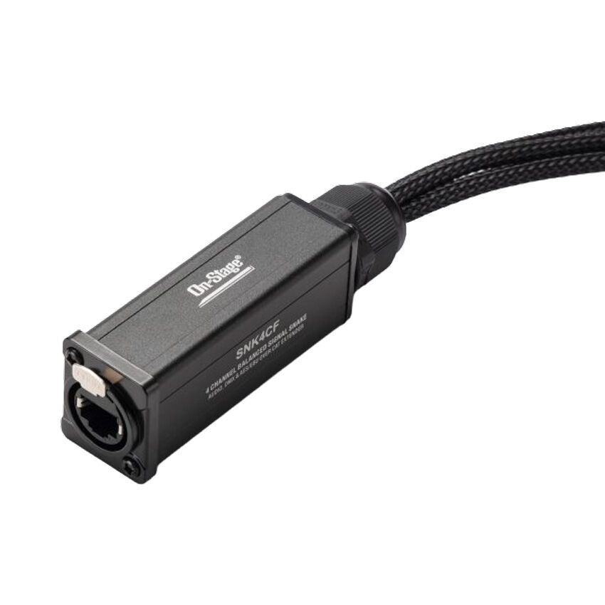 On Stage 4-Channel Signal Snake Cable (4 x XLR Female - RJ45) for Balanced Audio and Digital Protocols — view 2