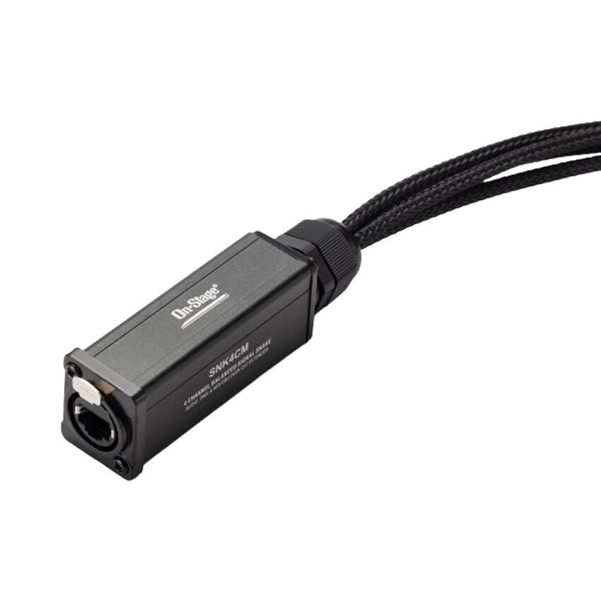 On Stage 4-Channel Signal Snake Cable (4 x XLR Male - RJ45) for Balanced Audio and Digital Protocols — view 2