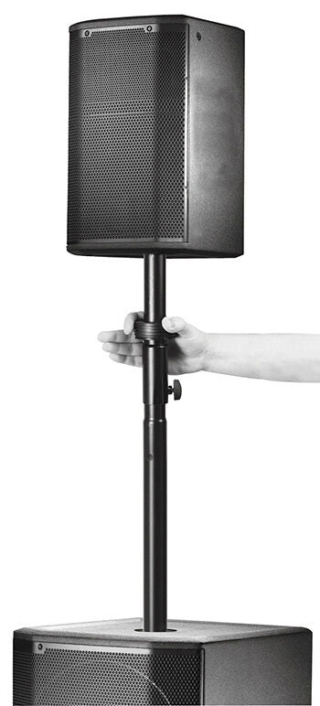 On Stage Adjustable Subwoofer Attachment Shaft with Locking Adapter, Height 32.5"-47", 1-3/8" Tubing, 100 lbs Capacity — view 2