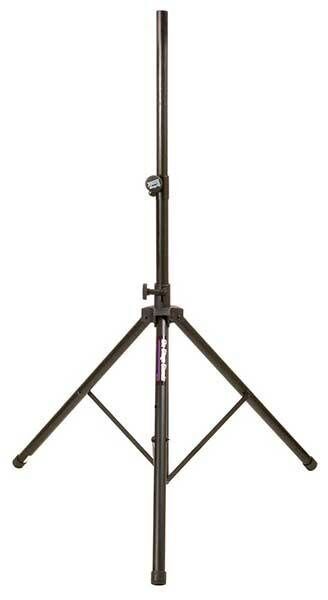 On Stage SS7764B Speaker Stand with Internal Air-Lift Centre Piston, Adjustable Height 47"-74", Max Capacity 50lbs, Black Finish