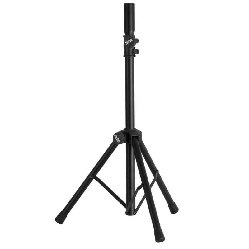 On Stage SSAS7000B Mini Adjustable Speaker Stand, Height Adjustable 27" to 46", for Small to Medium Speakers up to 60 lbs, Black — view 2