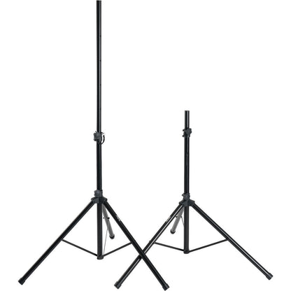 On Stage Speaker Stand Pack with Carry Bag for 2 Speakers, Adjustable Height, Heavy-Duty Construction — view 2