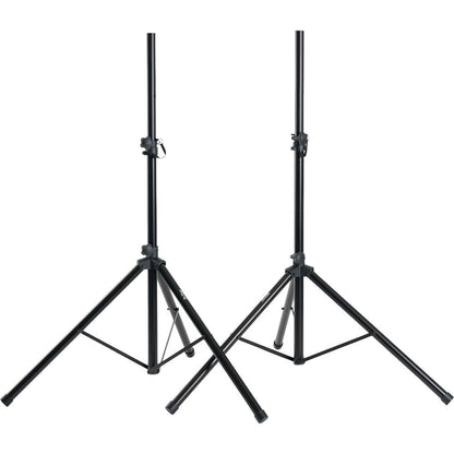 On Stage Speaker Stand Pack with Carry Bag for 2 Speakers, Adjustable Height, Heavy-Duty Construction — view 3