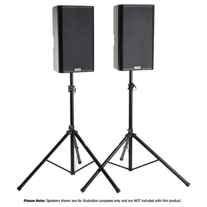 On Stage Speaker Stand Pack with Carry Bag for 2 Speakers, Adjustable Height, Heavy-Duty Construction — view 4