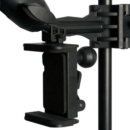 On Stage TCM1500 Adjustable Tablet/Smart Phone Holder with Clamp and 360-Degree Rotation, Black — view 4