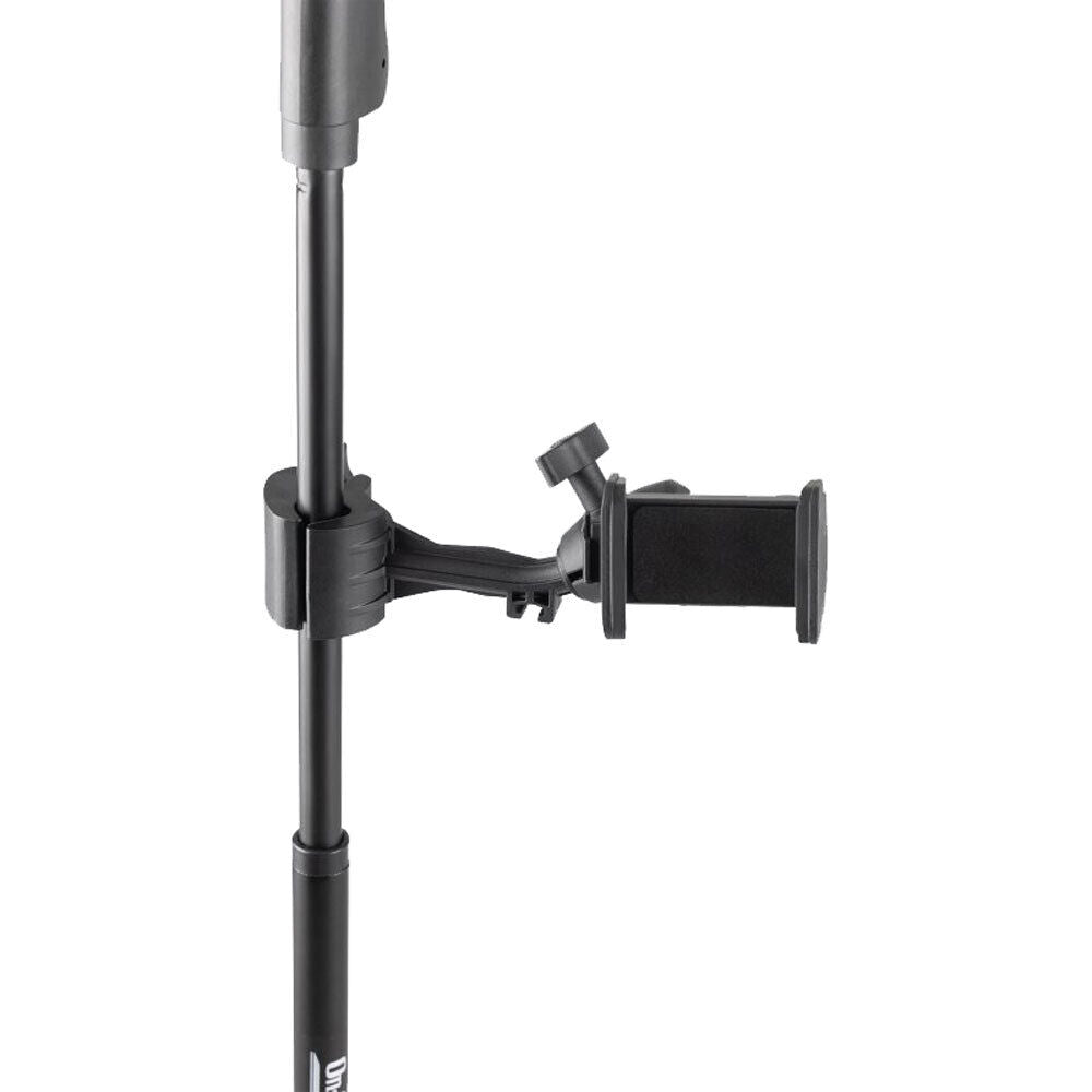 On Stage TCM500 Smartphone Holder for Mic Stands - Adjustable Clamp, 360° Pan, Fits Phones 2.37" - 4", Black — view 6