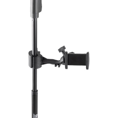 On Stage TCM500 Smartphone Holder for Mic Stands - Adjustable Clamp, 360° Pan, Fits Phones 2.37" - 4", Black — view 6