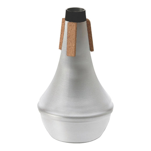 On Stage TCM7520 Straight Trumpet Mute, Lightweight Aluminum, Non-Pitch Altering, Natural Cork Seal