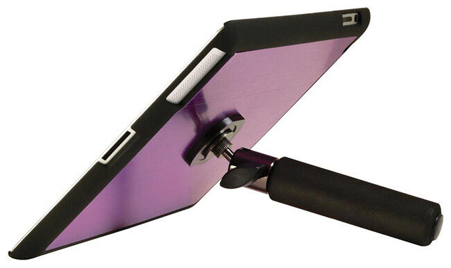 On Stage iPad Snap On Cover with Mounting Bar - Purple, Compatible with iPad 2, 3 & 4, Includes Snap-On Cover and Mounting Bar with Post — view 5