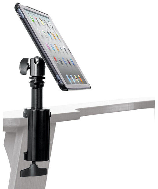 On Stage iPad Mini Snap-On Cover with Table Clamp, 360 Degree Ball Joint, Fits Models A1432, A1454, A1455, A1489, A1490 — view 5
