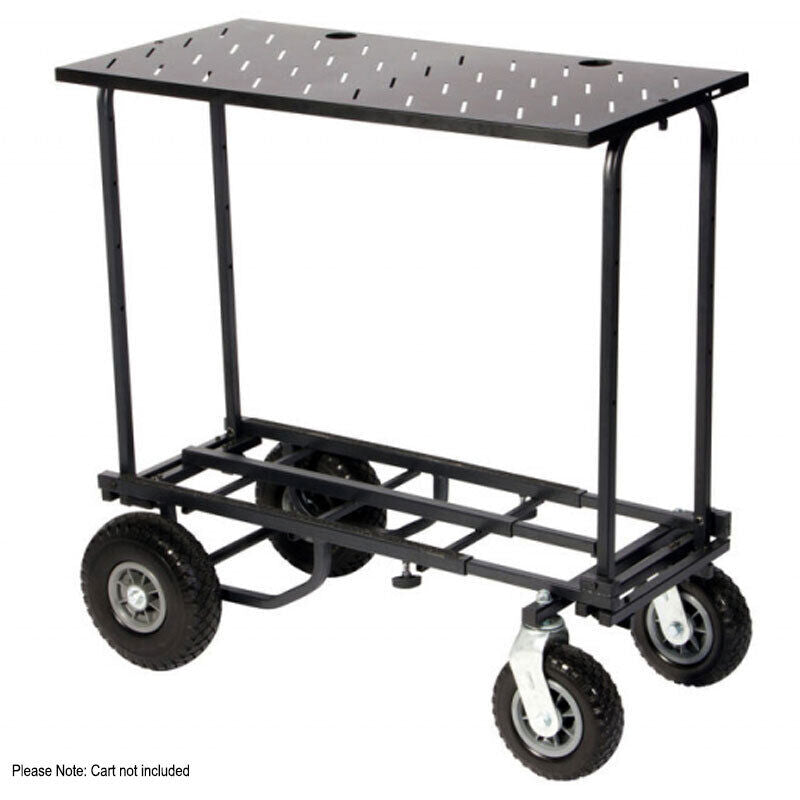 On Stage UCA1500 Utility Cart Tray for UTC2200 & UTC5500 Carts, 36" x 17", 80 lb Capacity, Includes Cable Routing Features — view 2