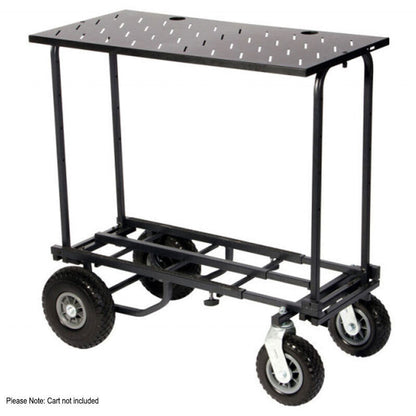 On Stage UCA1500 Utility Cart Tray for UTC2200 & UTC5500 Carts, 36" x 17", 80 lb Capacity, Includes Cable Routing Features — view 2