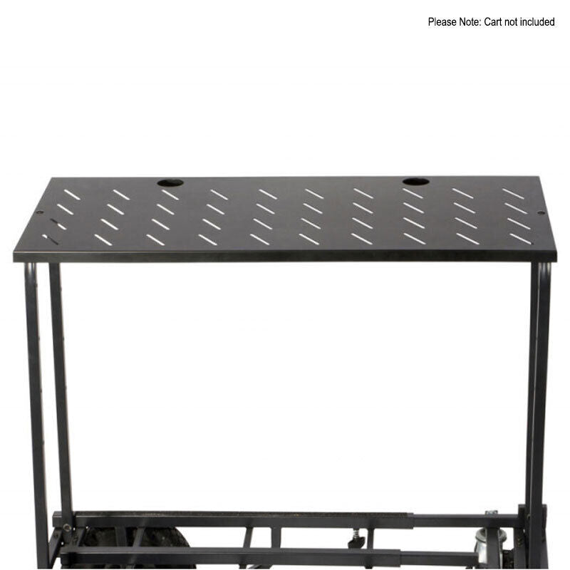On Stage UCA1500 Utility Cart Tray for UTC2200 & UTC5500 Carts, 36" x 17", 80 lb Capacity, Includes Cable Routing Features — view 5