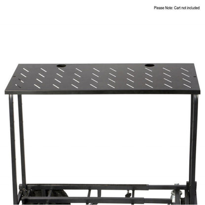 On Stage UCA1500 Utility Cart Tray for UTC2200 & UTC5500 Carts, 36" x 17", 80 lb Capacity, Includes Cable Routing Features — view 5