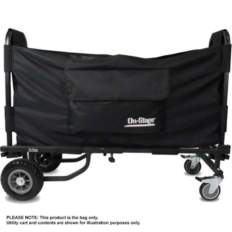 On Stage UCB2500 Utility Cart Bag for UTC2200 and UTC5500 - Black Heavy-Duty Nylon