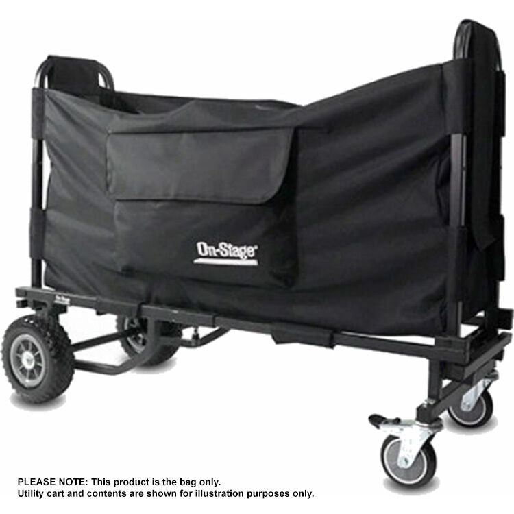 On Stage UCB2500 Utility Cart Bag for UTC2200 and UTC5500 - Black Heavy-Duty Nylon — view 2