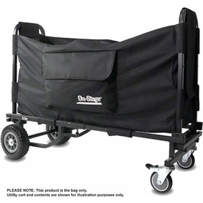 On Stage UCB2500 Utility Cart Bag for UTC2200 and UTC5500 - Black Heavy-Duty Nylon — view 2