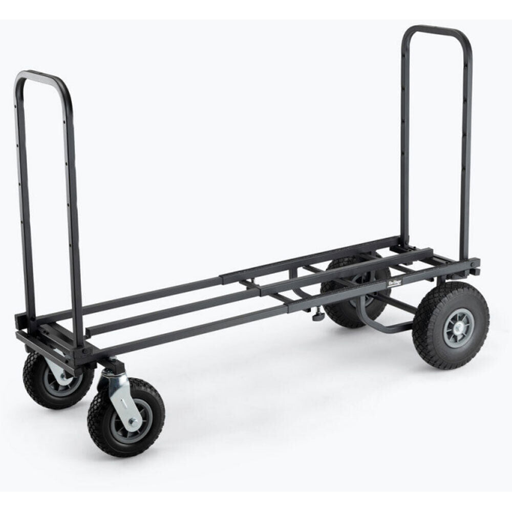 On Stage UTC5500 All-Terrain Adjustable Expandable Utility Cart, 250 kg Capacity, 30"-52" Bed Size, Locking Casters, Ergonomic Handles