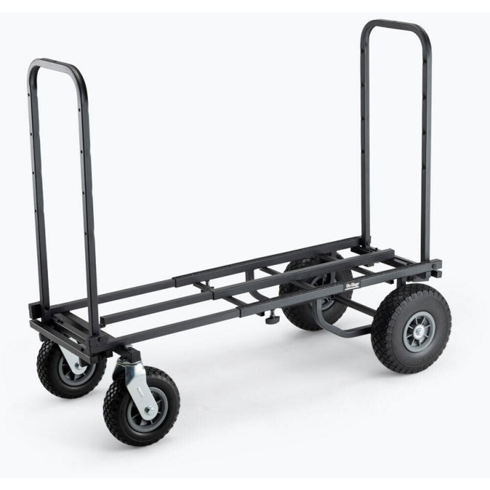 On Stage UTC5500 All-Terrain Adjustable Expandable Utility Cart, 250 kg Capacity, 30"-52" Bed Size, Locking Casters, Ergonomic Handles — view 2