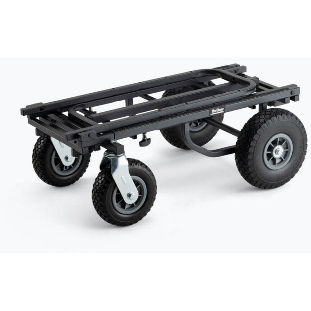 On Stage UTC5500 All-Terrain Adjustable Expandable Utility Cart, 250 kg Capacity, 30"-52" Bed Size, Locking Casters, Ergonomic Handles — view 6