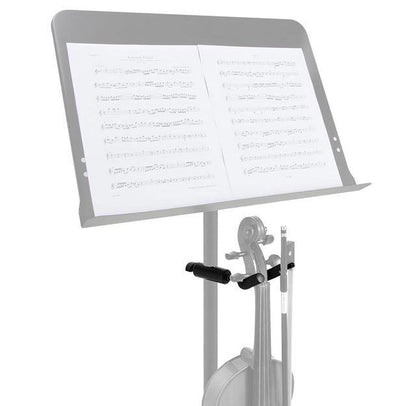 On Stage Violin Hanger for Music Stands, Adjustable Yoke, U-Mount Clamp, Bow Hanger, EVA Bumper, Supports Up to 8 lbs — view 4