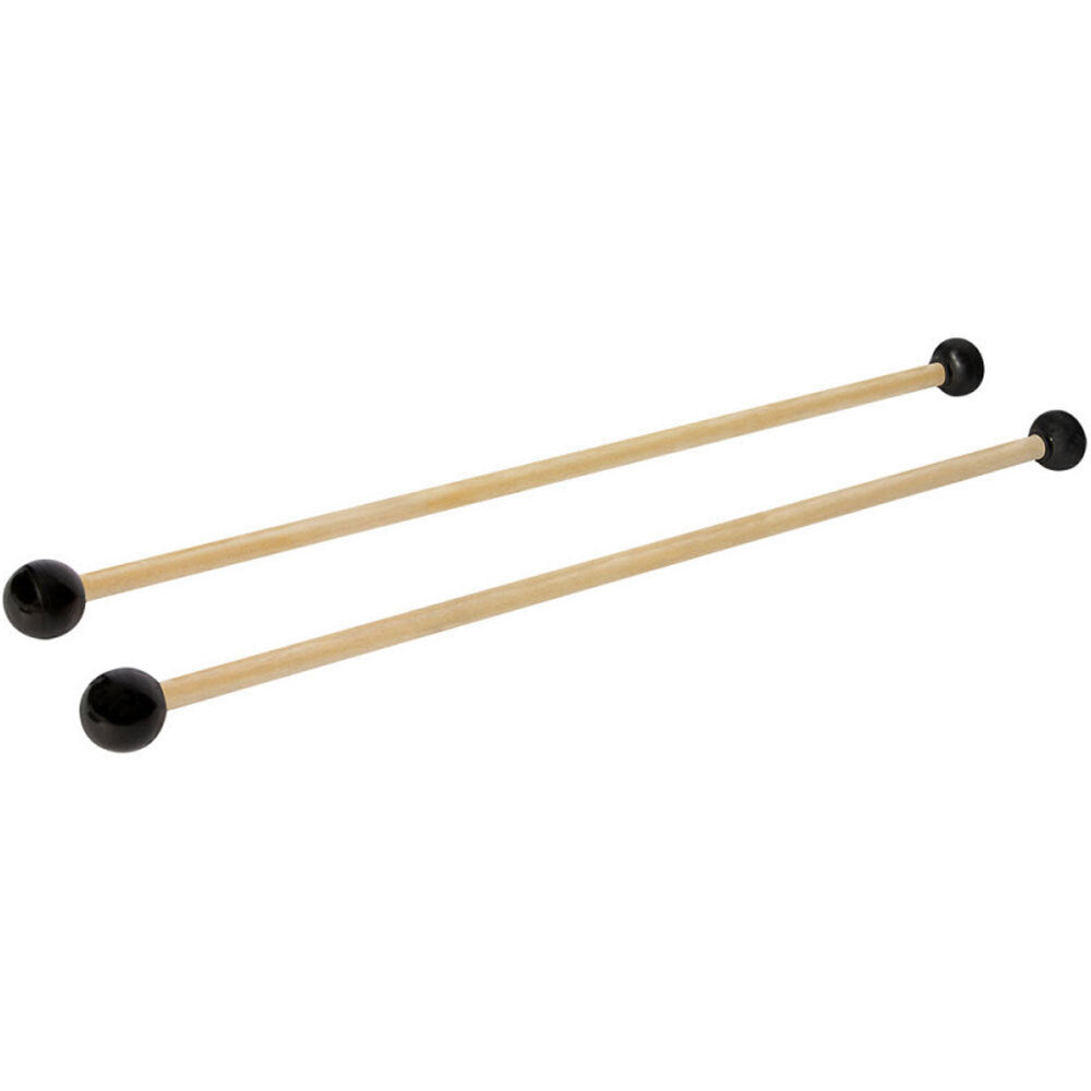 On Stage WPM100 Double-Ended Percussion Mallets with Wood Handles, 12.5" Length