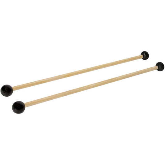 On Stage WPM100 Double-Ended Percussion Mallets with Wood Handles, 12.5" Length
