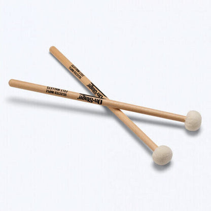 On Stage WPM200 Felt Tip Mallets with Maple Handles - 15" Length, 0.5" Diameter, Pair — view 5