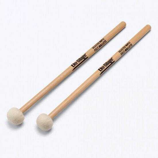 On Stage WPM200 Felt Tip Mallets with Maple Handles - 15" Length, 0.5" Diameter, Pair — view 4