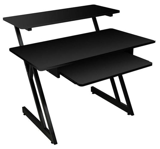 On Stage WS7500B Wooden Workstation with Black Steel Frame
