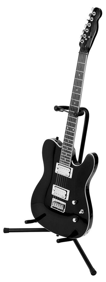 On Stage Classic Single Guitar Stand with Adjustable Height and Velveteen Rubber Padding — view 6