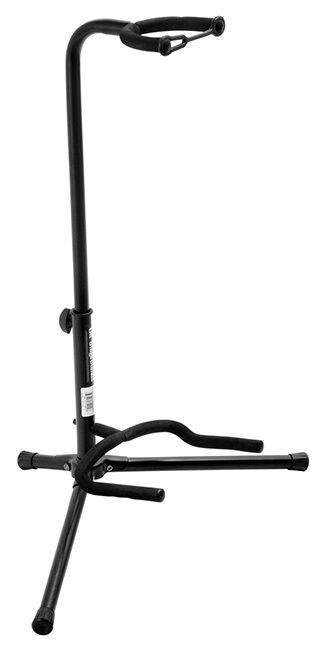 On Stage Classic Single Guitar Stand with Adjustable Height and Velveteen Rubber Padding