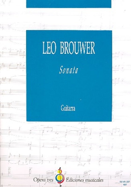 Brouwer - Sonata For Guitar Solo (Softcover Book)