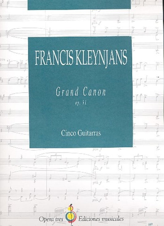 Grand Canyon Op 91 For 5 Guitars Score/Parts Book