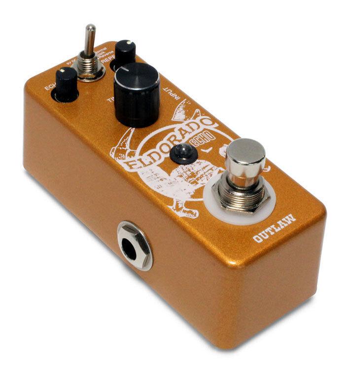 Outlaw Effects Eldorado Echo Pedal with Three Echo Variations and Saved Mode Feature