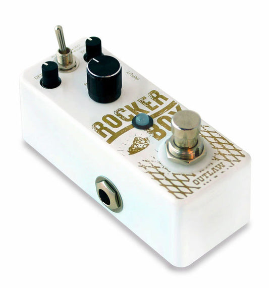 Outlaw Effects Rocker Box Tremolo Pedal with Depth, Rate, Tone Control and Deep/Subtle Toggle Switch