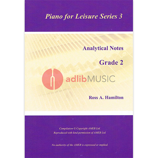 AMEB Analytical Notes PFL Series 3 Grade 2 by Ross Hamilton