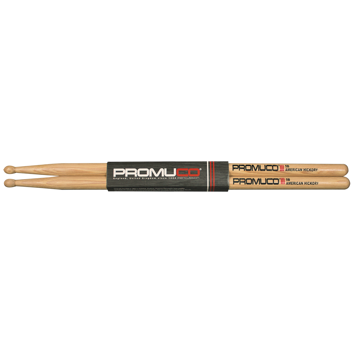 Promuco 18015B American Hickory 5B Drumsticks with Nylon Tip — view 3